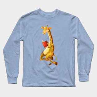 Reading Giraffe Long Sleeve T-Shirt